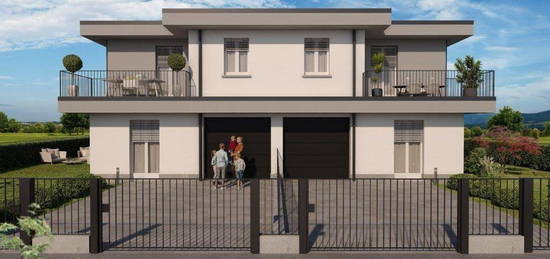 Villa bifamiliare, nuova, 159 m², Fornovo San Giovanni