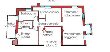 Appartamento su due piani in vendita a Centro-Piani-Rencio