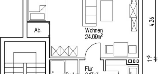 WOHNUNG zur ZWISCHENMIETE in Hohenfelde für Okt-Dez