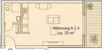 1- Zimmerapartment in Gießen-Kleinlinden!