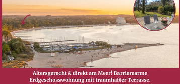 Altersgerecht & direkt am Meer! Barrierearme Erdgeschosswohnung mit traumhafter Terrasse.