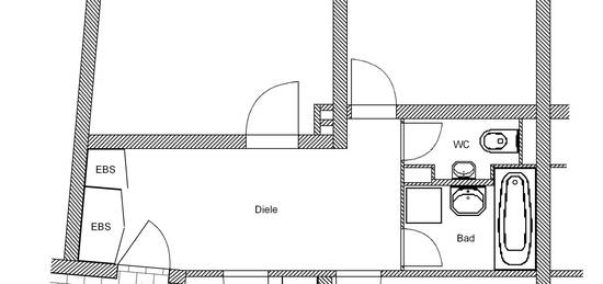 Komplett sanierte 3 Zimmerwohnung mit Balkon