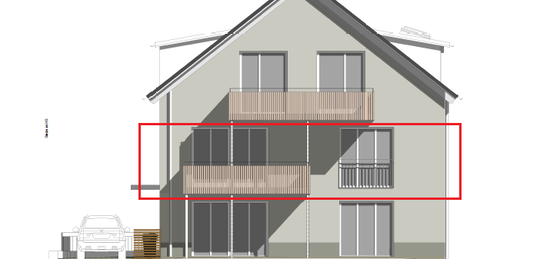 Erstbezug mit Balkon und Einbauküche: Stilvolle 2,5-Zimmer-Wohnung mit geh. Innenausstattung