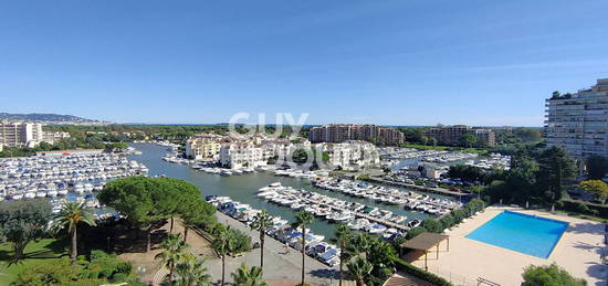 BAIL MOBILITE - CANNES MARINA 2P TRAVERSANT VUE MER AVEC PARKING