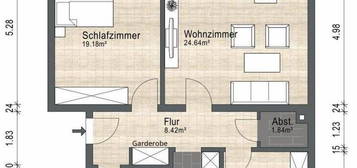 Vermietete 3-Zimmer ETW, mit 4,3% Rendite, in energetisch saniertem Gebäude