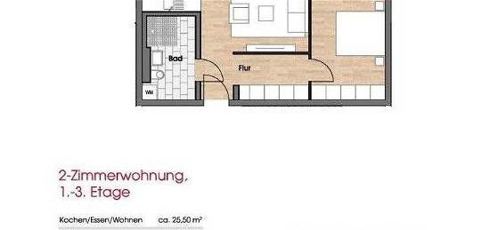 -Modern & Barrierefrei- 2-Zimmer-Wohnung mit Balkon und Tiefgarage