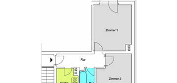 2 Raum Wohnung, 50m², Balkon – Waltershausen