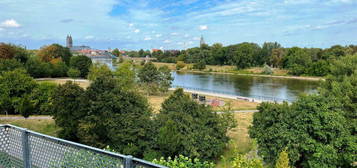 Wohnen direkt an der Elbe! 2 Terrassen, Einbauküche u. Stellplatz