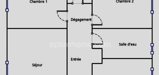 Appartement à vendre 3 pièces/2 chambres MONTIGNY LES CORMEILLES (village) cave et place de parking privative