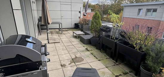 B-Schein 3-Zimmer-Penhouse-Wohnung mit sonniger Dachterrasse