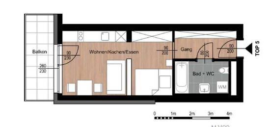 Moderne 1-Zimmer Neubauwohnung in Top-Lage - Wohnen oder Gewerbe