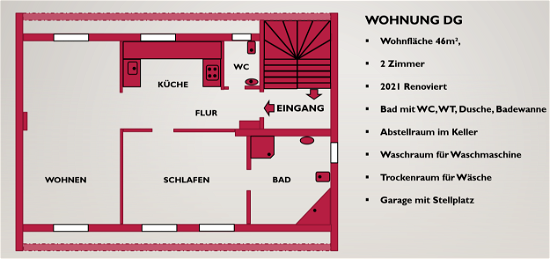 Ansprechende 2-Zimmer-Wohnung mit gehobener Innenausstattung in Dierdorf