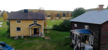 Hof / Bauernhof in Schweden mit großem Flussgrundstück und Wald