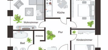 Attraktive 3-Raum-Wohnung in Oelsnitz/Erzgebirge