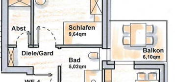 Erstbezug mit Balkon: Stilvolle 2-Zimmer-Wohnung in Leopoldshöhe