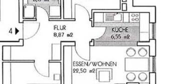 Schöne 3-Zimmer Wohnung mit 2 Balkonen in Baldham