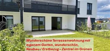 Terrassen-Whg. mit Garten im Grünen - Neubau/Erstbezug!