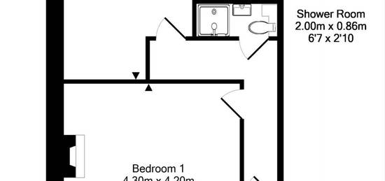 1 bed terraced house to rent