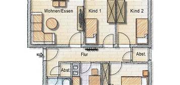 4 Zimmer Wohnung in Brüggen incl. Küche, Garten & Garage