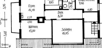 Schöne 3,5-Zimmer-Wohnung mit Südbalkon in Sandweier