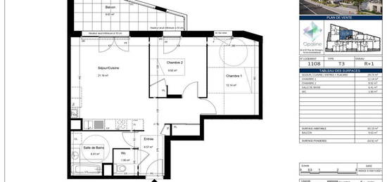 ANNEMASSE T3 60m²