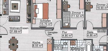 4-Zimmerwohnung in Neu-Ulm zu vermieten