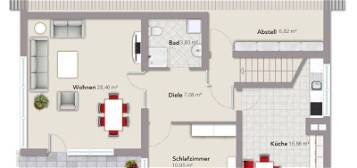 2/2,5 Zimmer-Wohnung in Alten-Buseck (Ortskern) mit neuer EBK