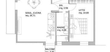 Bilocale nuovo, secondo piano, Borgo Trento, Verona