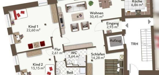 Wunderschöne EG Wohnung im kernsanierten Altbau, WE 1, EG