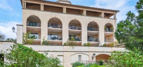 Domaine de Pont royal, BEL APPARTEMENT de 58 m2 REZ DE CHAUSSEE,DOUBLE TERRASSE, PARKING SOUS TERRAIN, PISCINE