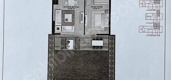 Sitede Tek Teraslı 1+1 H Tipi Hayvan Severlere Fırsat