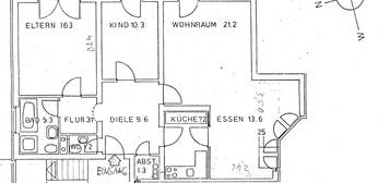 Geschmackvolle, gepflegte 3-Raum-Wohnung in Edingen-Neckarhausen