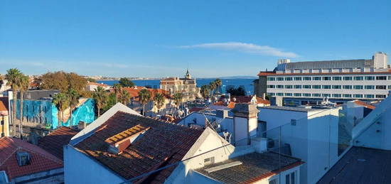 T3 centro Cascais com vista mar