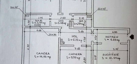 2000eu/mp - Apartament cu 4 camere decomandate, 83mp, finisat, mobilat