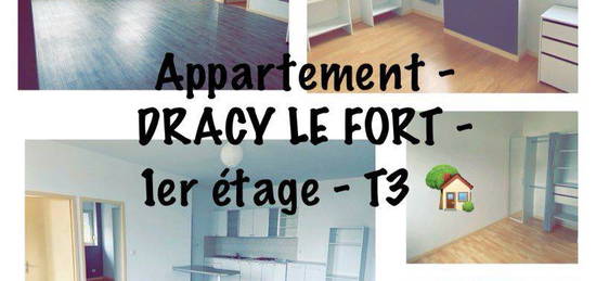 Appartement T3 1er étage centre dracy le fort