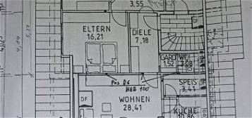 3/4 Zimmer (90/98m²) Dachgeschosswohnung im Mehrfamilienhaus