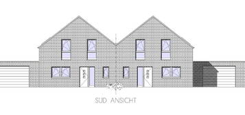 Neu-Rohbau-DHH mit Grundstück im Osten der Stadt jetzt zu verkaufen