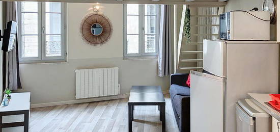 Appartement Type 1 meublé de 35m² avec mezzanine À Louer