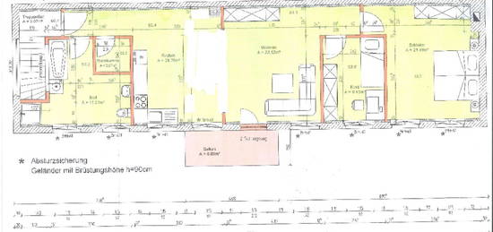 helle 3-Raum Wohnung im Herzen der Stadt Pritwalk zu vermieten