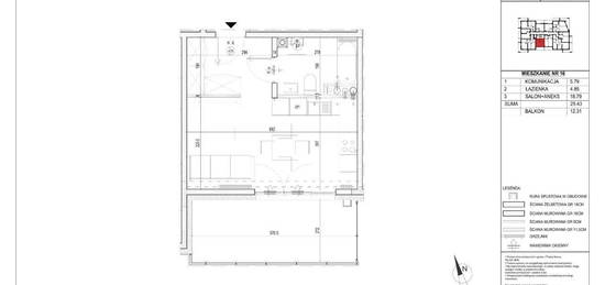 Mieszkanie w Centrum Kielc| 29,43m2 |1 Pokój| 1P