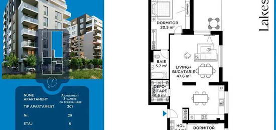 Apartament 3 camere