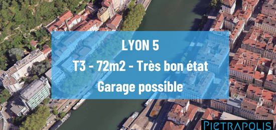 LYON 5 - T3 au calme - 72m² - Garage possible