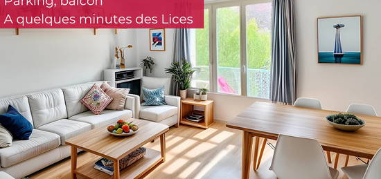 Appartement T3 lumineux avec vue dégagée, parking, balcon, q