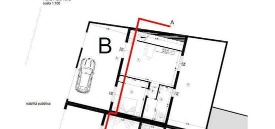 Porzione di bifamiliare con giardino