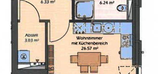 Moderne 2-Zimmer Wohnung mit Terrasse in Büdelsdorf, ab 1.10.2024