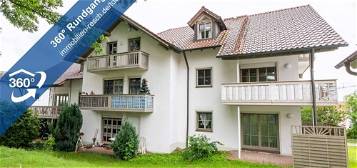 Wohnen unterm Dach in Aidenbach 
2-Zimmer-Dachgeschosswohnung mit Balkon und Duschbad