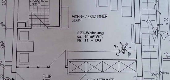 800 € - 64 m² - 2.5 Zi. Nähe Marktplatz in Neckarsulm, EBK und TG Stellplatz incl.