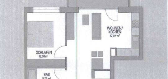 2 Zimmer ab 01.12.2024 mit Balkon, Garagen-Stellplatz, Küche, Fahrstuhl