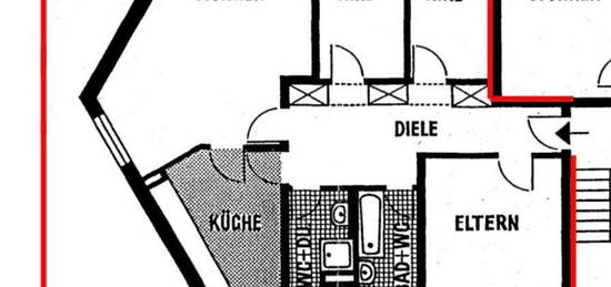 Renovierte 4 Zimmer Wohnung in Haan