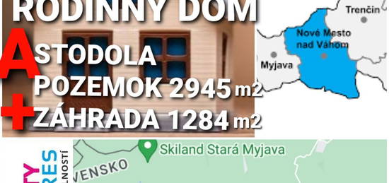 RODINNÝ DOM,STODOLA a POZEMKY 4229 m2 STAROTURANSKÉ KOPANICE